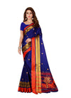 Women's Cotton Blend Saree with Blouse