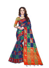 Women's Kanjivaram Silk Saree with Blouse