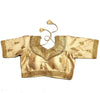 Women Sari Top Gold thread Embroidery