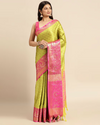 Floral Woven Saree with Tassels